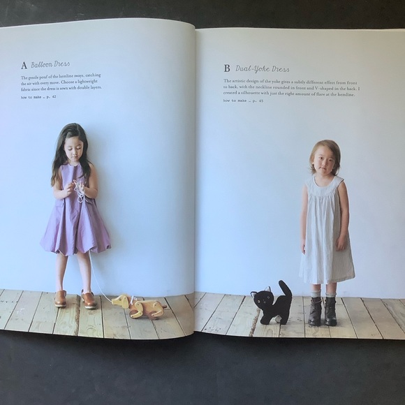Japanese Sewing Patterns for Children Linen Wool Cotton Kids Book - Picture 3 of 14